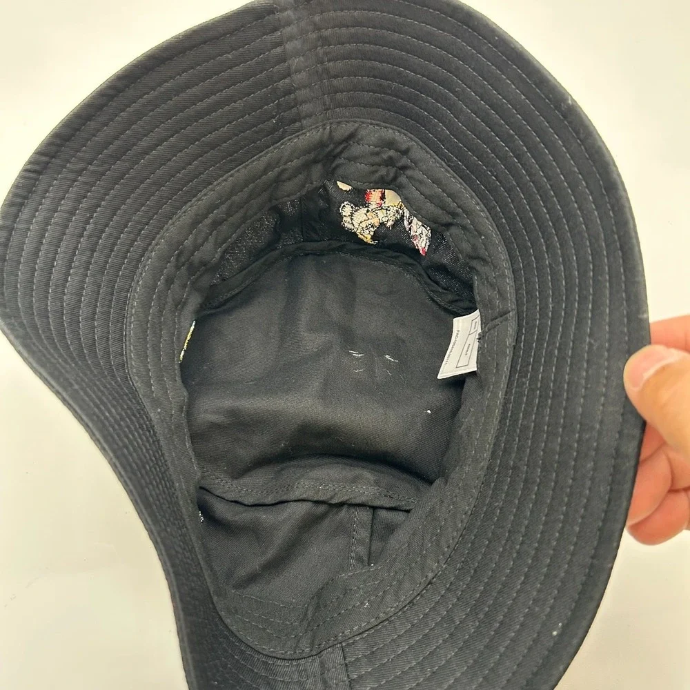 Disney Hong Kong Disneyland Bucket Hat Adult Black Mickey Minnie Mouse One Size
